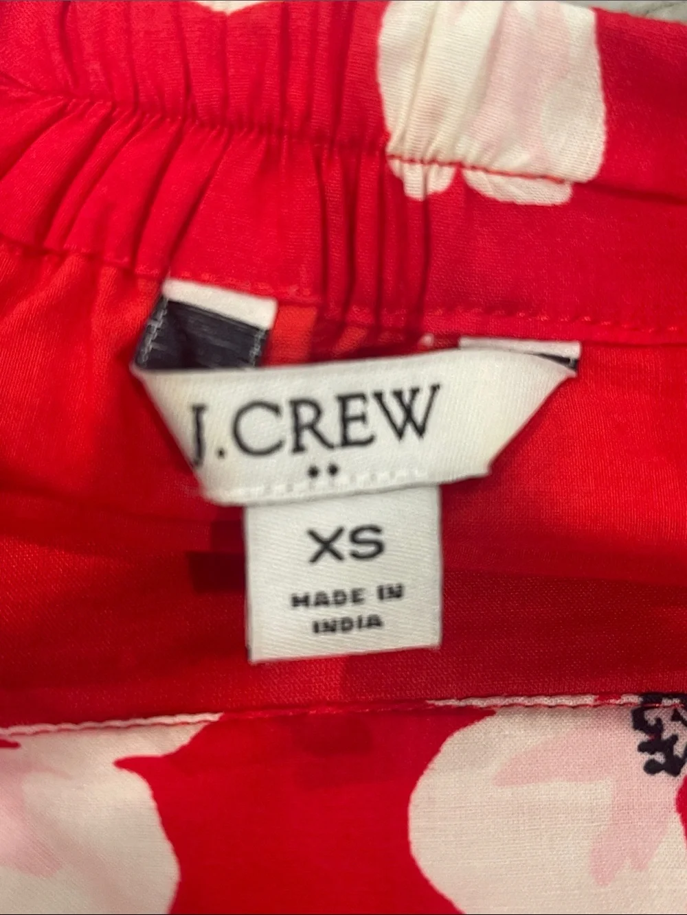 J.Crew Cotton Floral Cherry Blossom Tiered Skirt Size XS